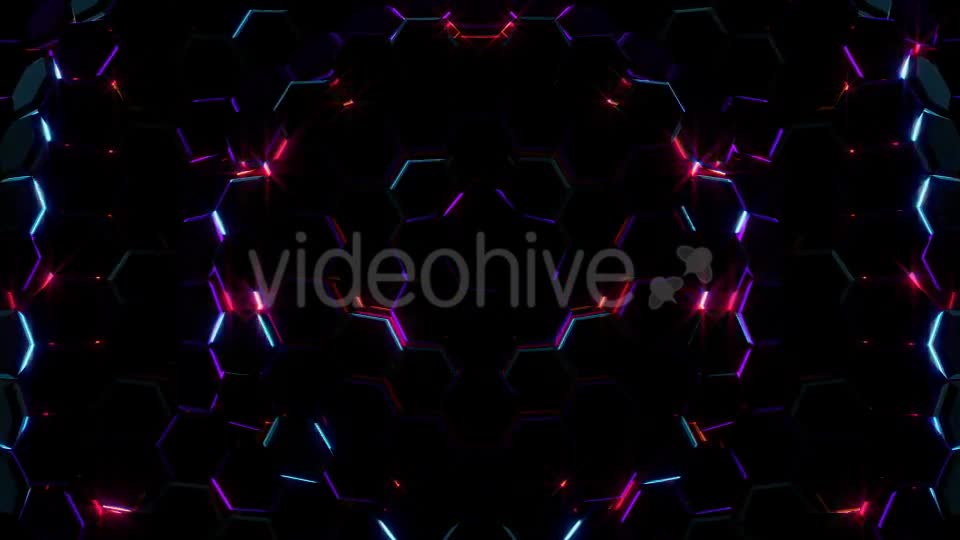 Electric Hexagons Lights 02 - Download Videohive 21185239