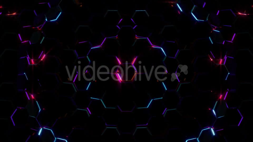 Electric Hexagons Lights 02 - Download Videohive 21185239