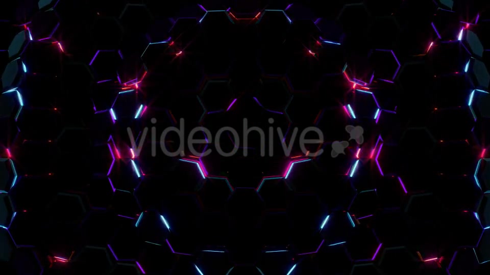 Electric Hexagons Lights 02 - Download Videohive 21185239