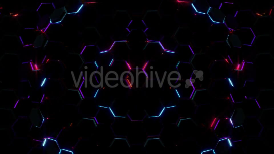 Electric Hexagons Lights 02 - Download Videohive 21185239