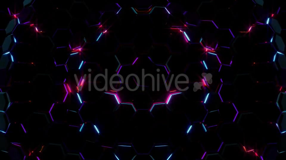 Electric Hexagons Lights 02 - Download Videohive 21185239