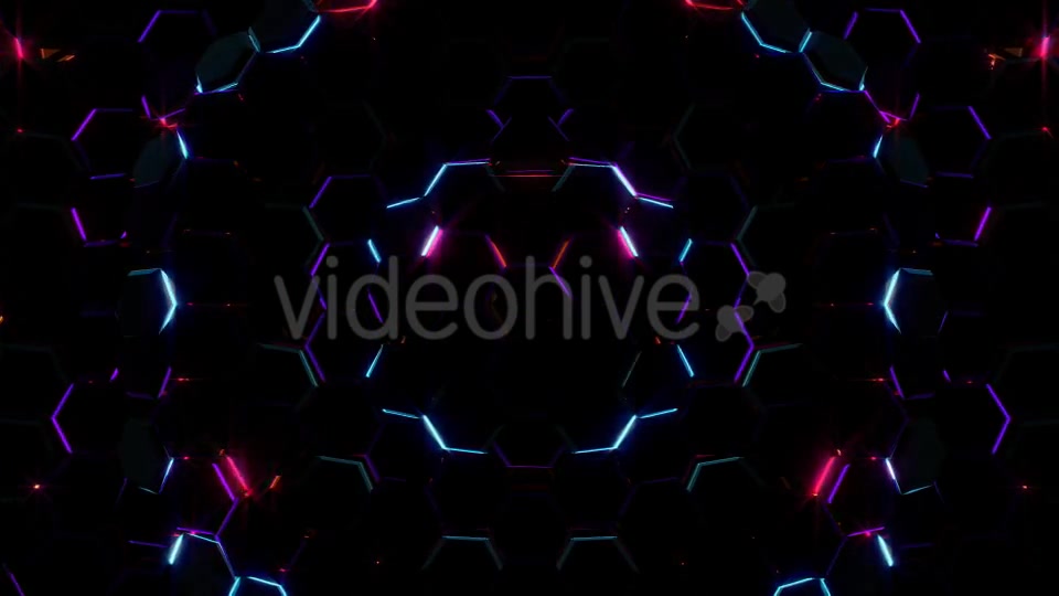 Electric Hexagons Lights 02 - Download Videohive 21185239