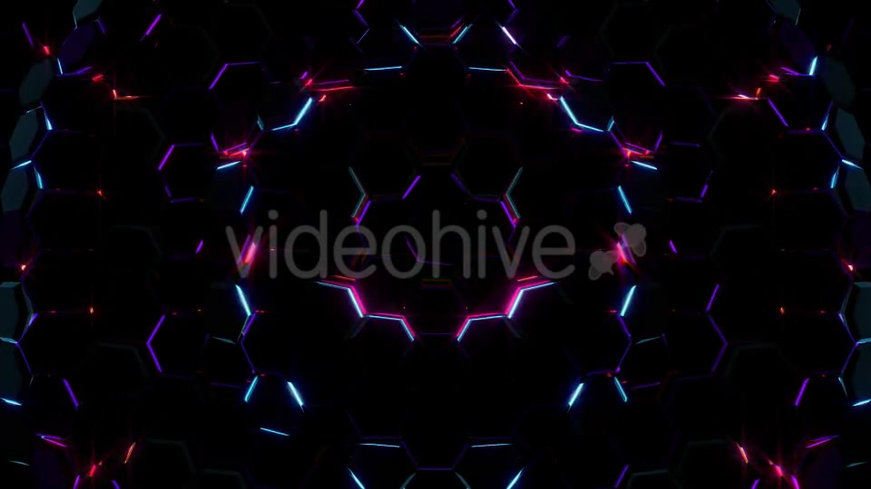 Electric Hexagons Lights 02 - Download Videohive 21185239