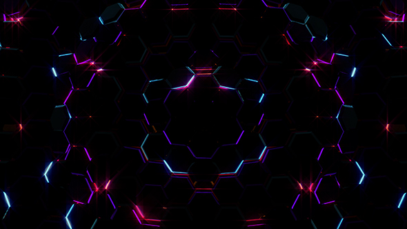 Electric Hexagons Lights 02 - Download Videohive 21185239