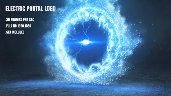 Electric Portal Logo - Videohive Download 25956883