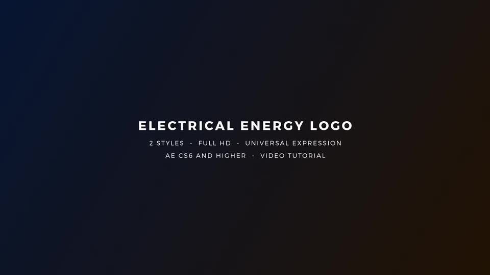 Electrical Energy Logo Videohive 20687452 After Effects Image 1