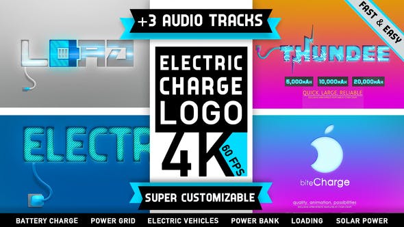 Electricity Battery Charge Load Logo - Download 23562920 Videohive