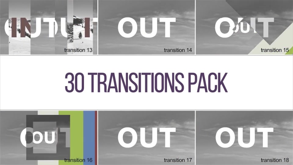 Elegance of Transitions PACK 30 Items Videohive 16540082 After Effects Image 10