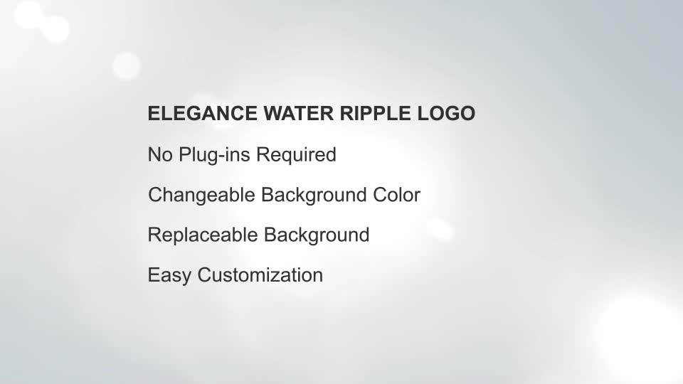 Elegance Water Ripple Logo - Download Videohive 7121776
