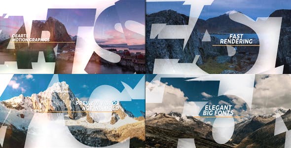 Elegant Big Fonts Slideshow - 16286750 Download Videohive