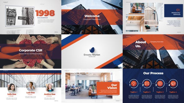 Elegant Blue Corporate - 26818787 Videohive Download