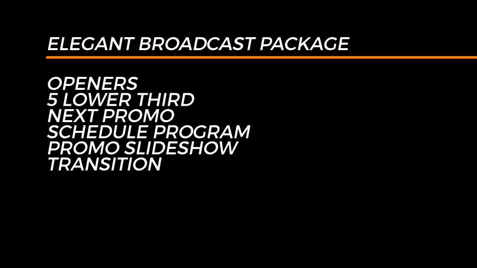 Elegant Broadcast Package Videohive 16700152 After Effects Image 1