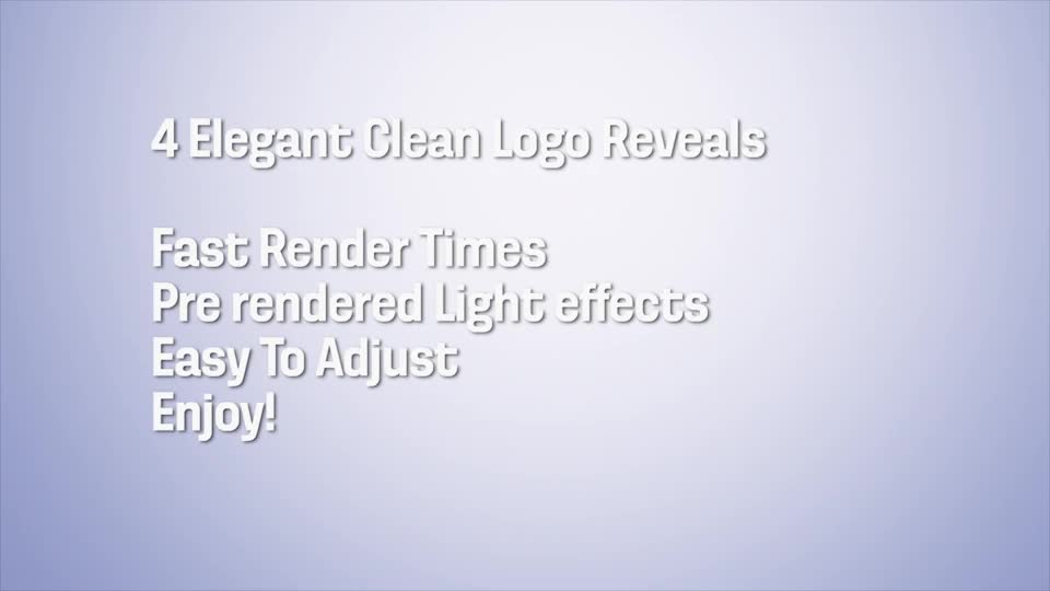 Elegant Clean Logo Pack - Download Videohive 8638776