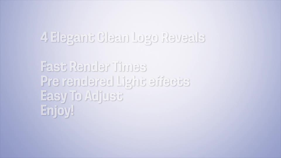 Elegant Clean Logo Pack - Download Videohive 8638776