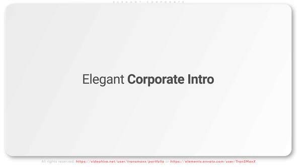 Elegant Corporate Intro - 28398076 Download Videohive