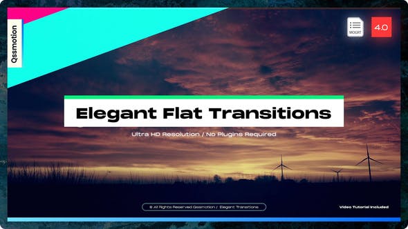 Elegant Flat Transitions For Premiere Pro - Download 35303175 Videohive