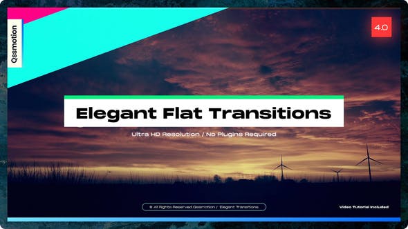 Elegant Flat Transitions - Videohive Download 35194685