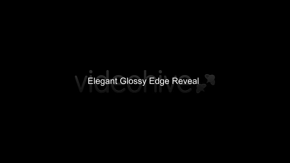 Elegant Glossy Edge Reveal - Download Videohive 4649585