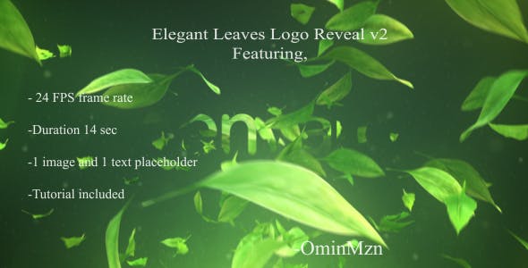 Elegant Leaves Logo Reveal V2 - 18142899 Download Videohive
