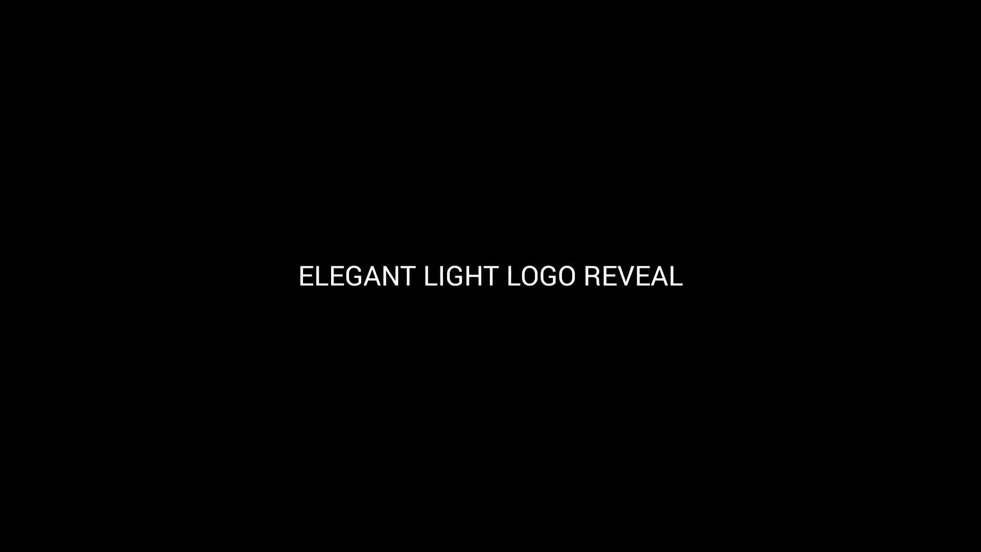 Elegant Light Logo Reveal - Download Videohive 20202596