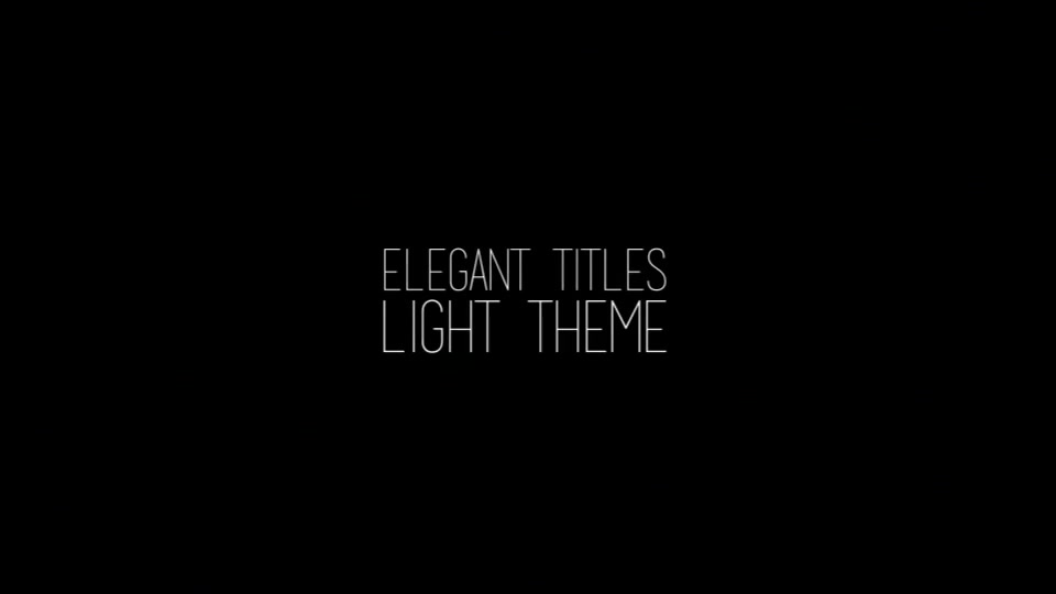 Elegant Lines Titles: Dark and Light Videohive 16386628 After Effects Image 7
