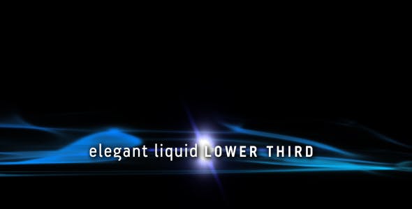 Elegant Liquid Lower Third - Download 116910 Videohive