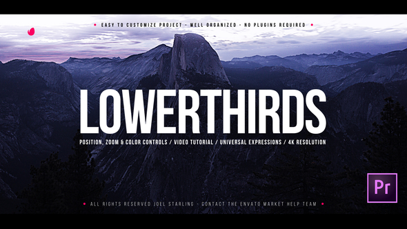 Elegant Lower Thirds for Premiere - Download Videohive 21739374