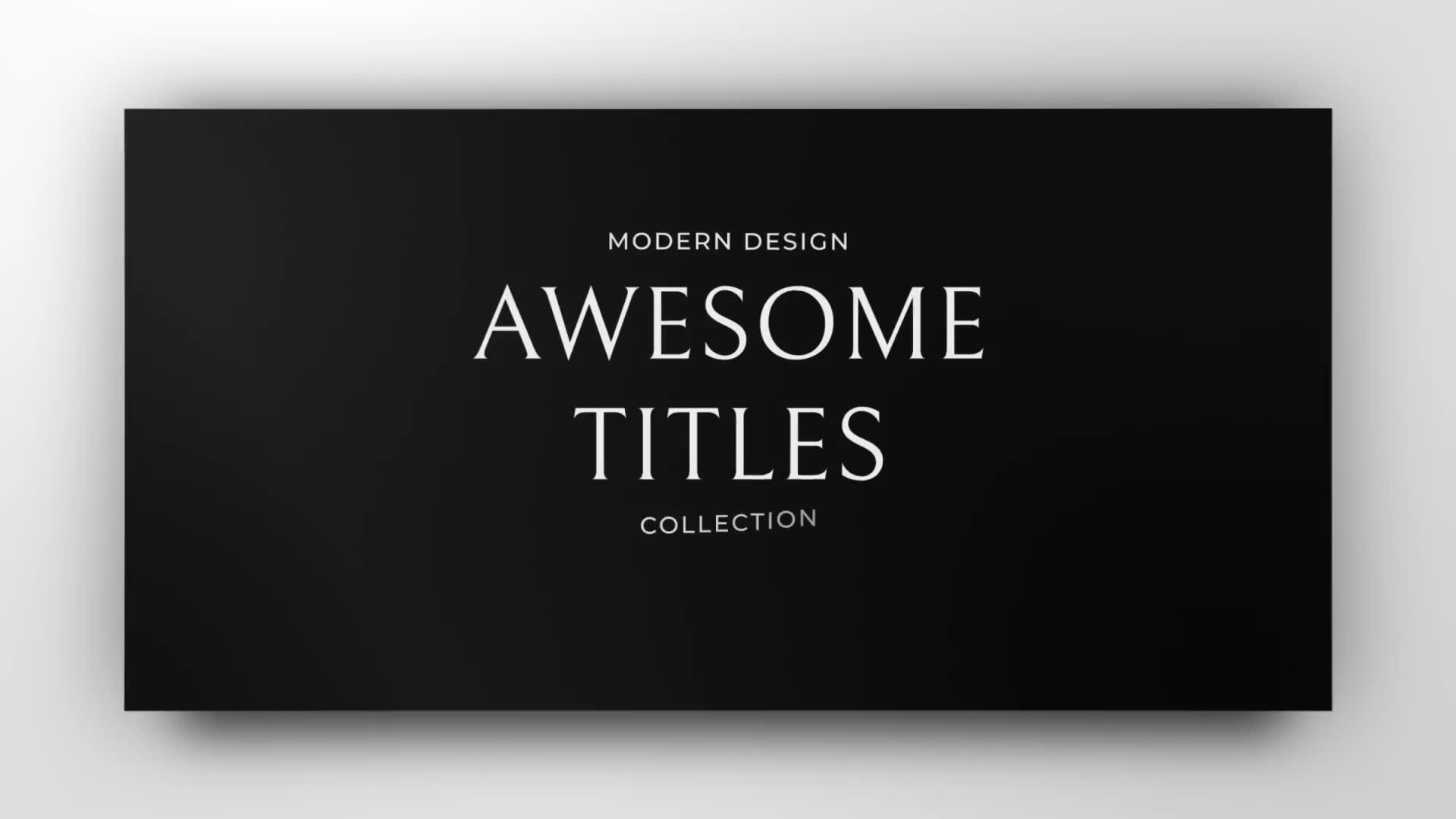 Elegant Minimal Titles Pack Videohive 23603067 After Effects Image 2
