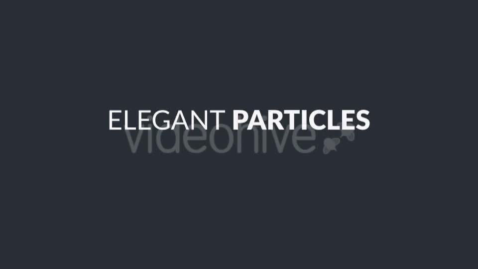 Elegant Particles Videohive 9802815 Motion Graphics Image 1
