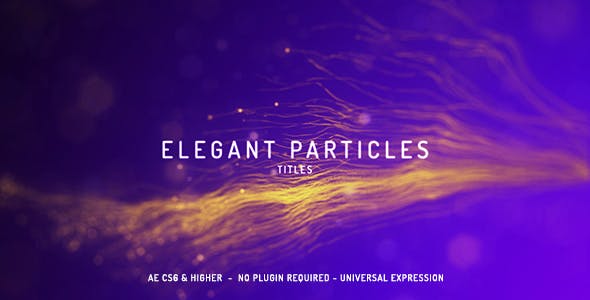 Elegant Particles Titles - 20515493 Download Videohive