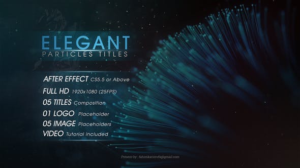 Elegant Particles Titles - 22573217 Download Videohive