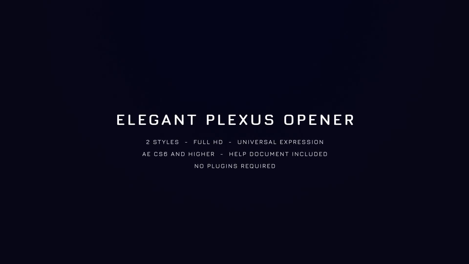 Elegant Plexus Opener Videohive 21689871 After Effects Image 1