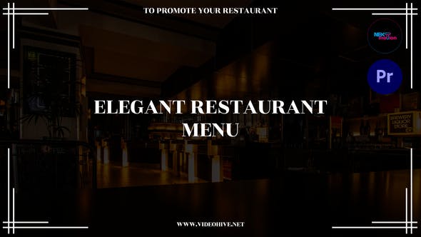 Elegant Restaurant Menu | MOGRT - Download Videohive 38868627