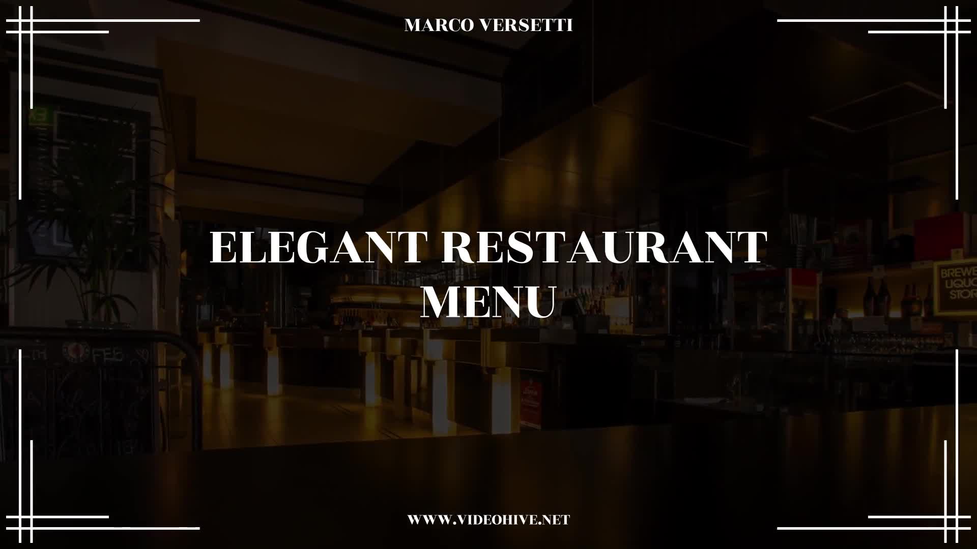 Elegant Restaurant Menu Videohive 38857192 After Effects Image 2