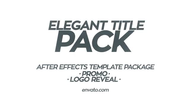 Elegant Title Pack - Download Videohive 9804259