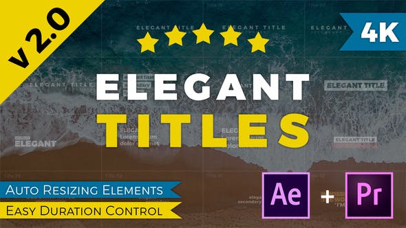 Elegant Titles After Effects - 24697526 Videohive Download