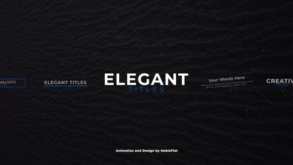 Elegant Titles - Download Videohive 21196068