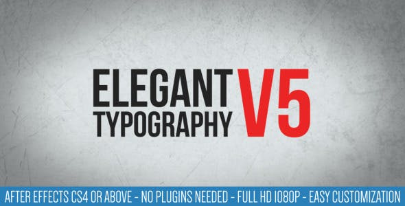 Elegant Typography V5 - 7373155 Download Videohive