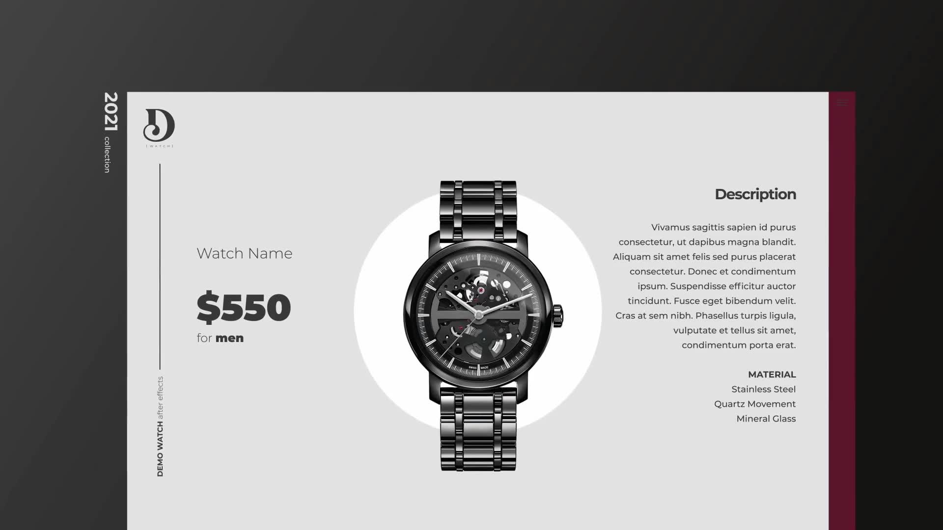 Elegant Watch Product Showcase Videohive 31868983 After Effects Image 3