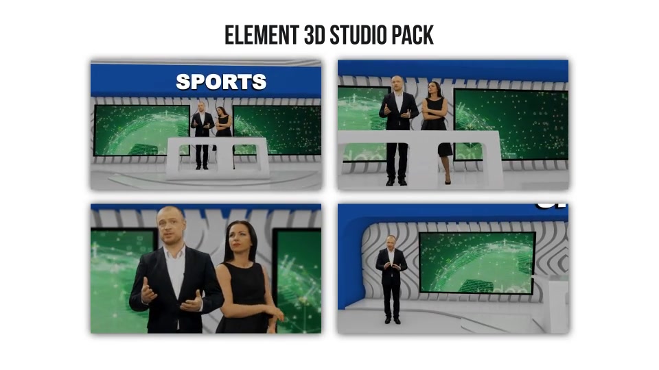 Element 3D Broadcast Studio Pack Videohive 22944145 After Effects Image 12