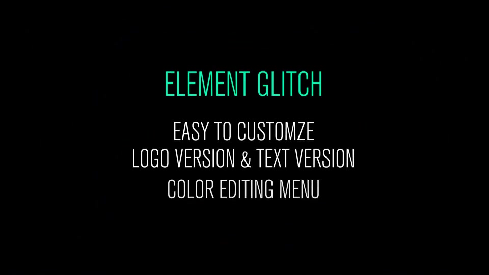 Element Glitch - Download Videohive 5442374
