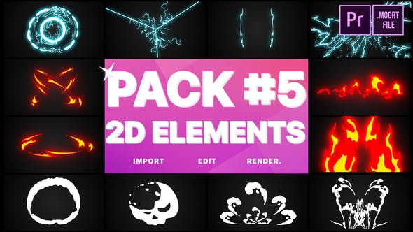 Elements Pack 05 | Premiere Pro MOGRT - Videohive Download 24368328