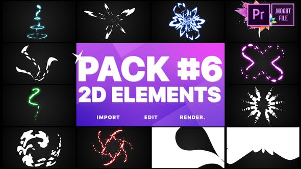 Elements Pack 06 | Premiere Pro MOGRT - Videohive Download 25936105