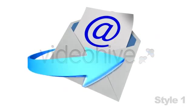 Email Envelope Opening Loop 2 Styles With Alpha - Download Videohive 2561579