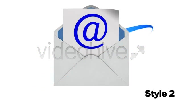 Email Envelope Opening Loop 2 Styles With Alpha - Download Videohive 2561579