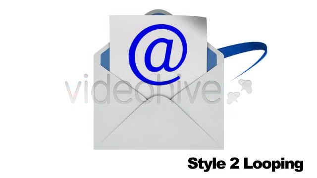 Email Envelope Opening Loop 2 Styles With Alpha - Download Videohive 2561579