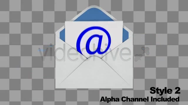 Email Envelope Opening Loop 2 Styles With Alpha - Download Videohive 2561579