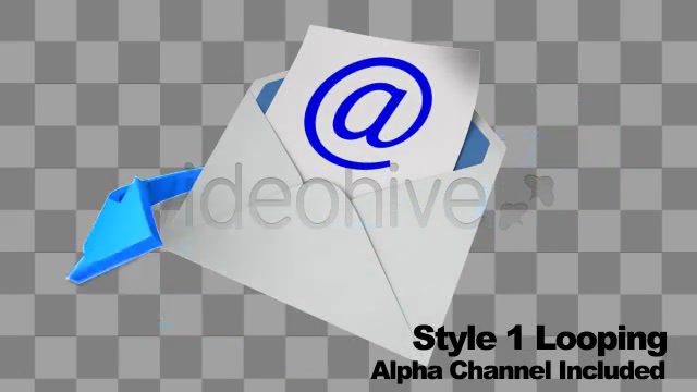 Email Envelope Opening Loop 2 Styles With Alpha - Download Videohive 2561579