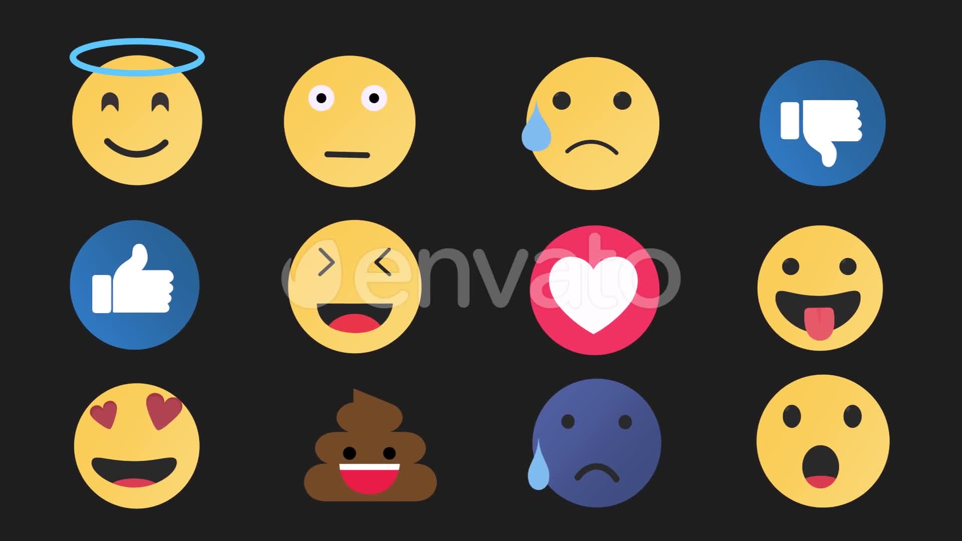 Emoijs Animated Pack Videohive 25545761 Apple Motion Image 1