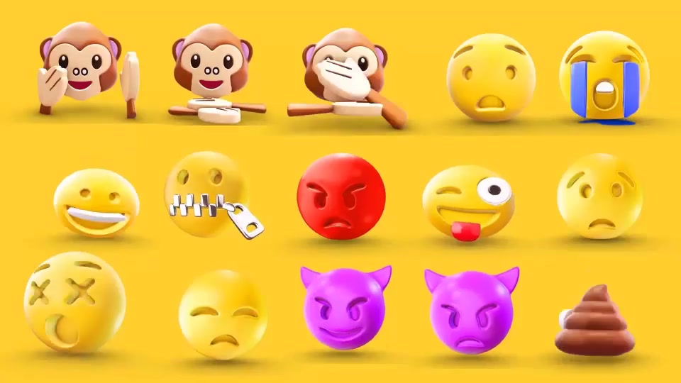 EMOJI 3D animated - Download Videohive 19452371